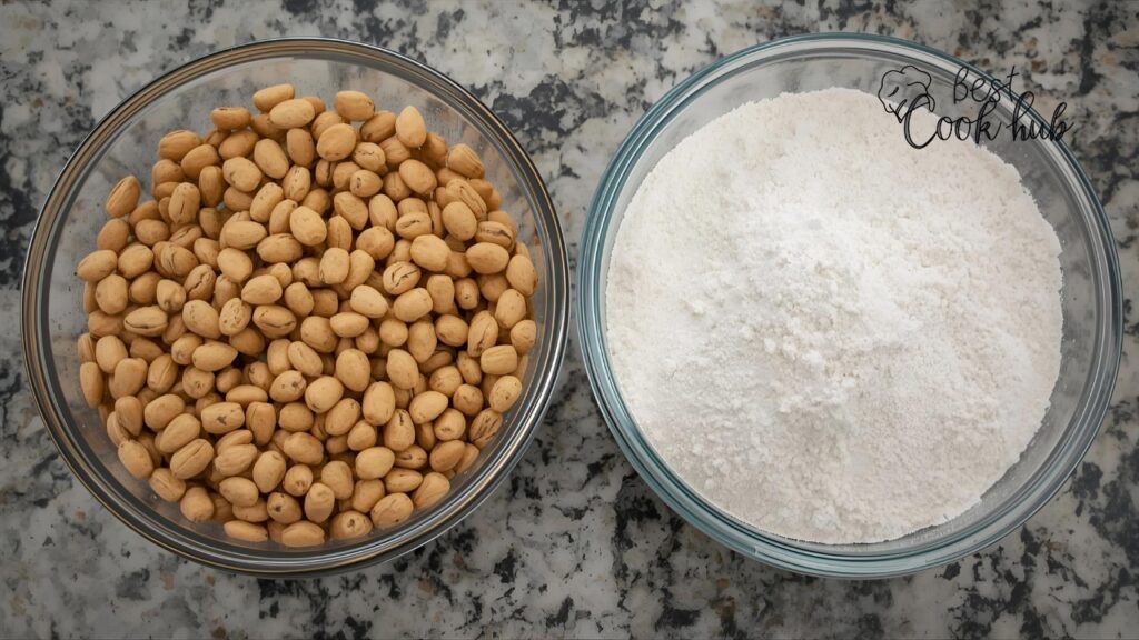 Bestcookhub - Wheat berries vs flour conversion chart on kitchen counter