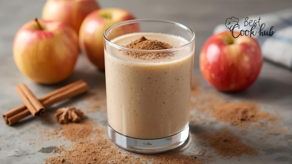 Bestcookhub - Apple Cinnamon Smoothie in Clear Glass