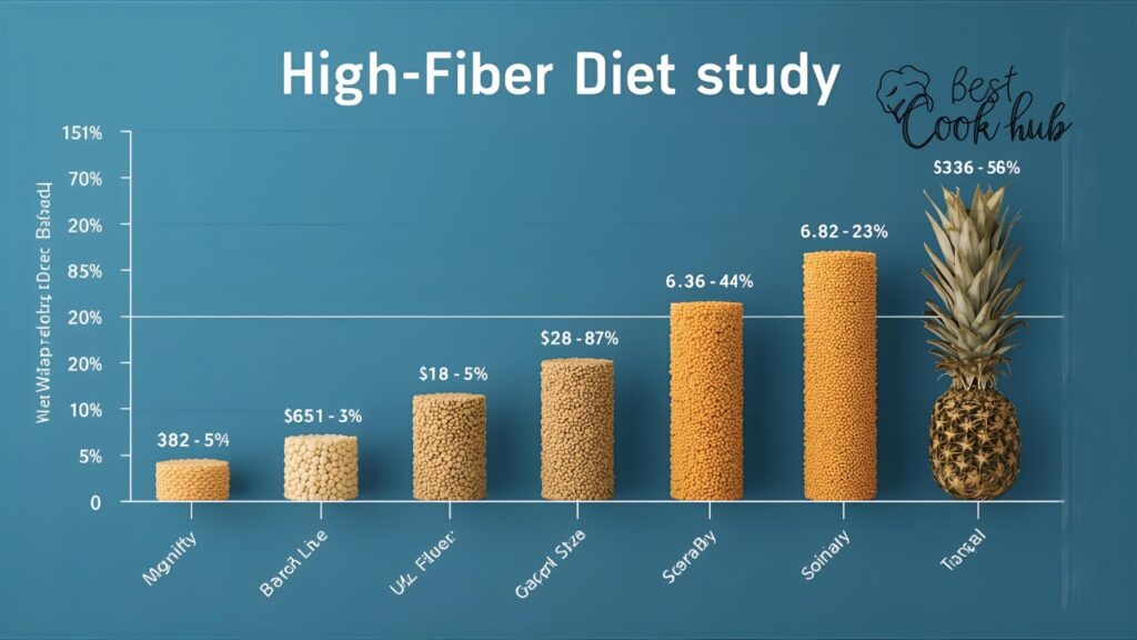 Bestcookhub - Bar Graph Showing Weight Loss Results from High Fiber Diet Study