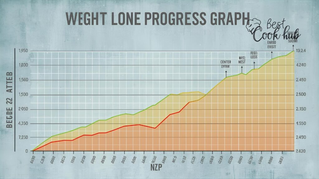 Bestcookhub - Before and After Graph of Weight Loss Progress