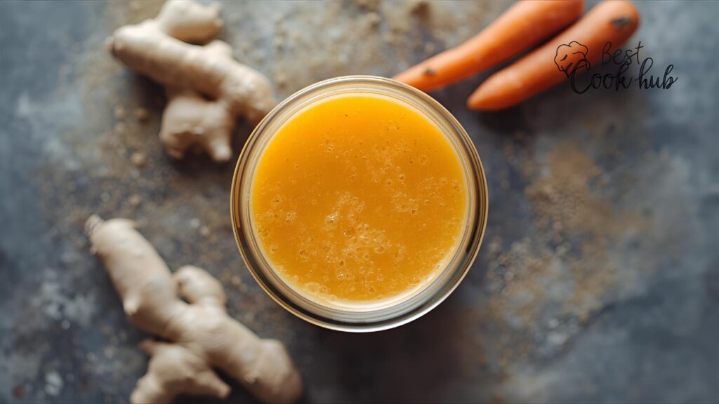 Bestcookhub - Carrot Ginger Smoothie in Glass Jar