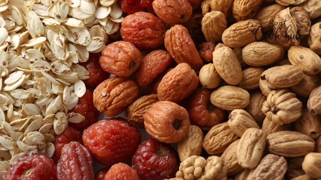 Bestcookhub - Close-up of High Fiber Foods Oats Fruits and Nuts