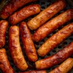 Bestcookhub - Hot Smoked Sausages in Air Fryer Basket