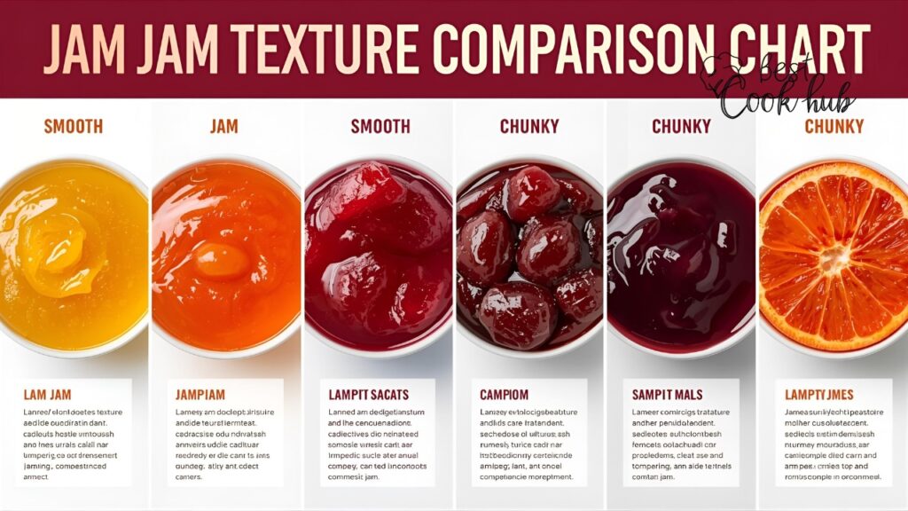 Bestcookhub - Jam Texture Comparison Chart