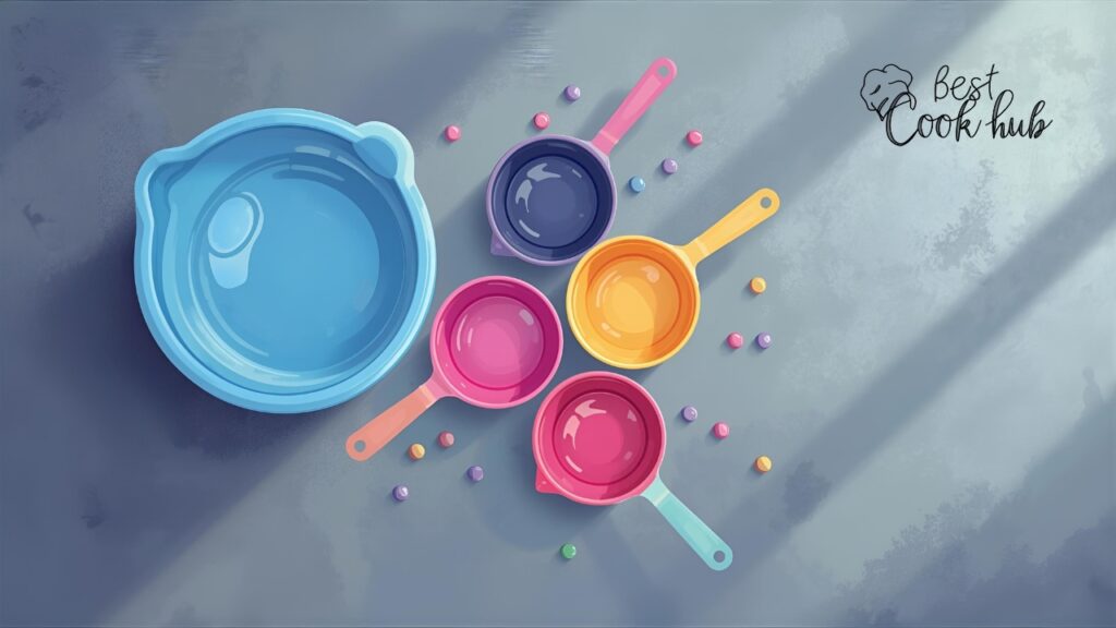 Bestcookhub - Measuring Cup Filled with Four Quarter Cups on Kitchen Counter