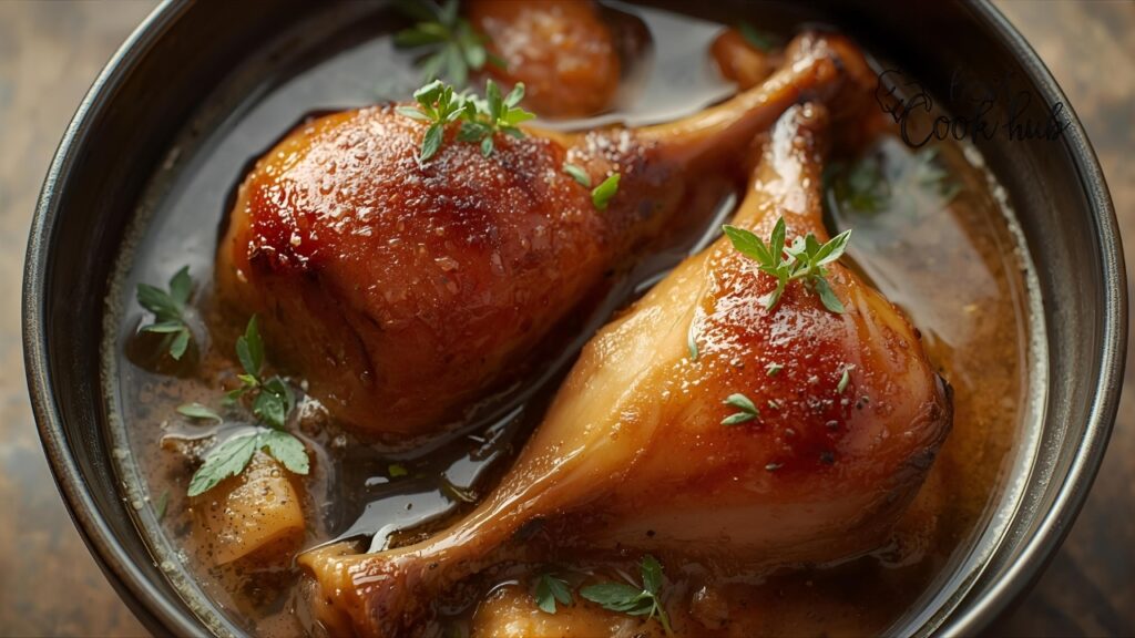 Bestcookhub - Perfectly cooked ham hocks served in a bowl with rich broth and herbs