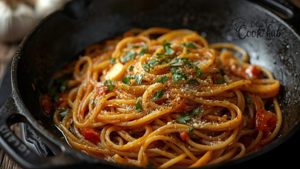 Bestcookhub - Spaghetti Aglio e Olio in Pan