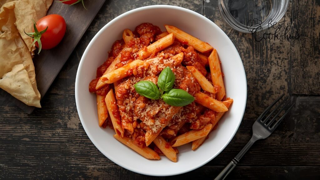 Bestcookhub - Spicy Penne Arrabbiata in Bowl