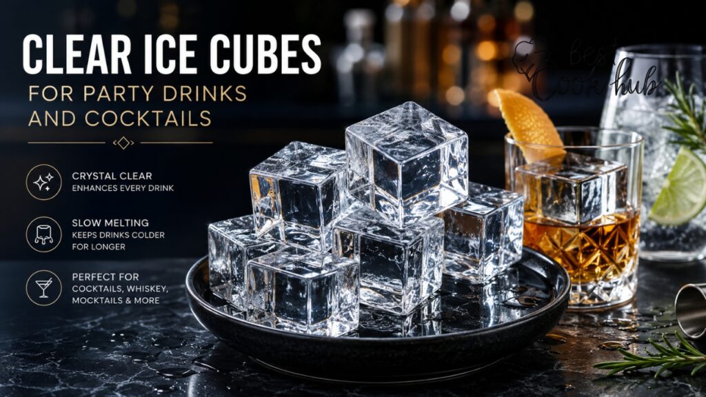 Bestcookhub - - Clear Ice Cubes for Party Drinks and Cocktails
