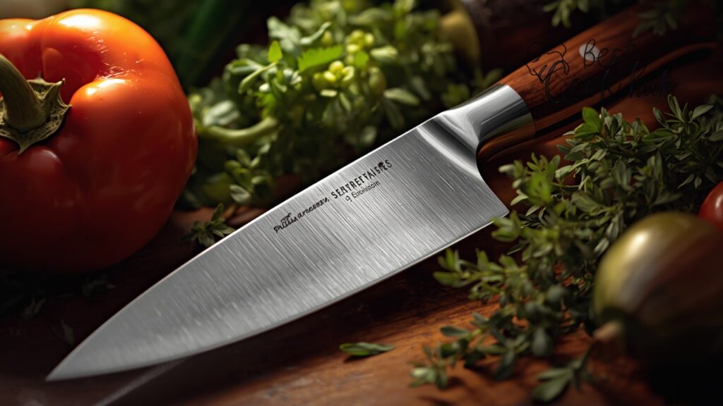 Bestcookhub - Close-Up of a Forged Chef’s Knife Showing Full Tang and Bolster