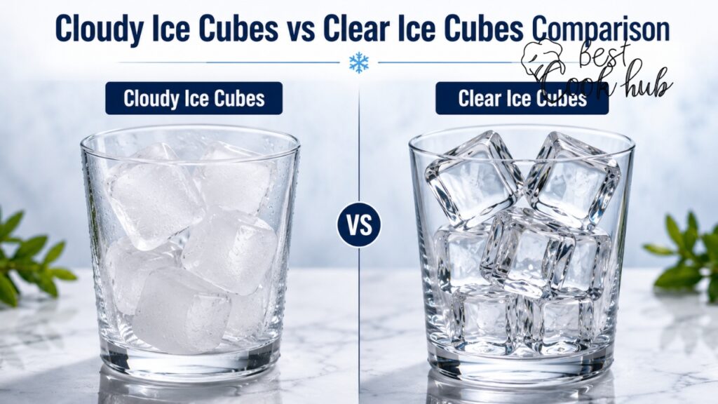Bestcookhub - Cloudy Ice Cubes vs Clear Ice Cubes Comparison