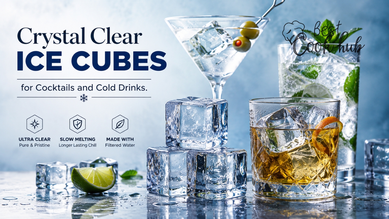 Bestcookhub - Crystal Clear Ice Cubes for Cocktails and Cold Drinks