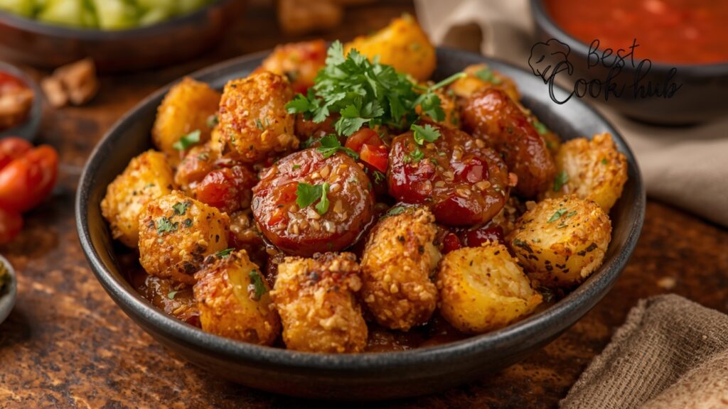 Bestcookhub - Papas con Chorizo with Crispy Potatoes, Mexican Sausage, and Fresh Salsa