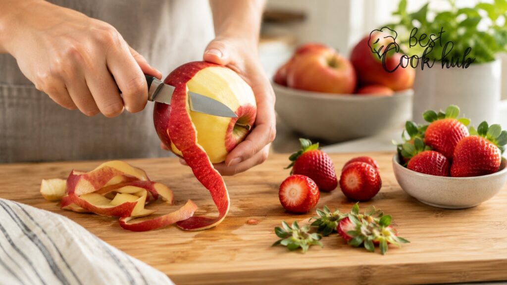Bestcookhub - Paring Knife Peeling Apple and Trimming Strawberries