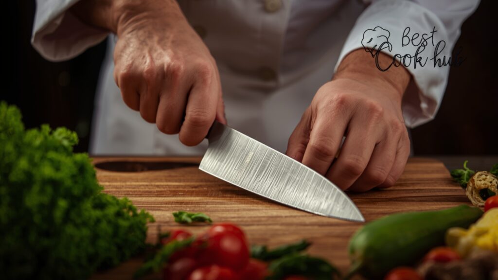 Bestcookhub - Proper Pinch Grip on a Chef’s Knife for Safe Cutting