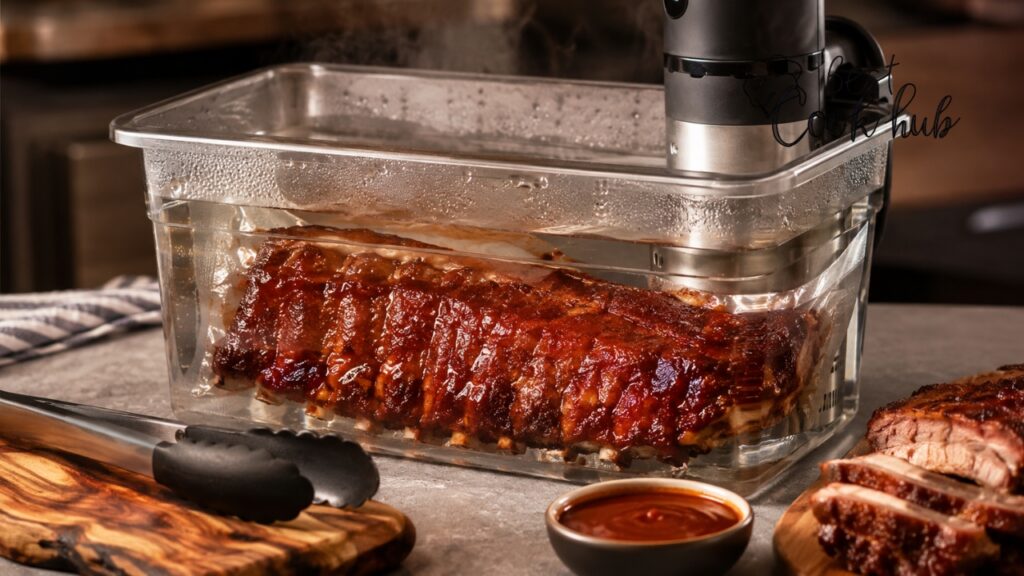 Bestcookhub - Vacuum-Sealed Ribs Reheated Sous Vide for Maximum Juiciness