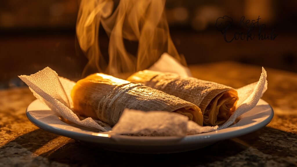 Bestcookhub - Microwave Frozen Tamales Wrapped in Damp Paper Towels